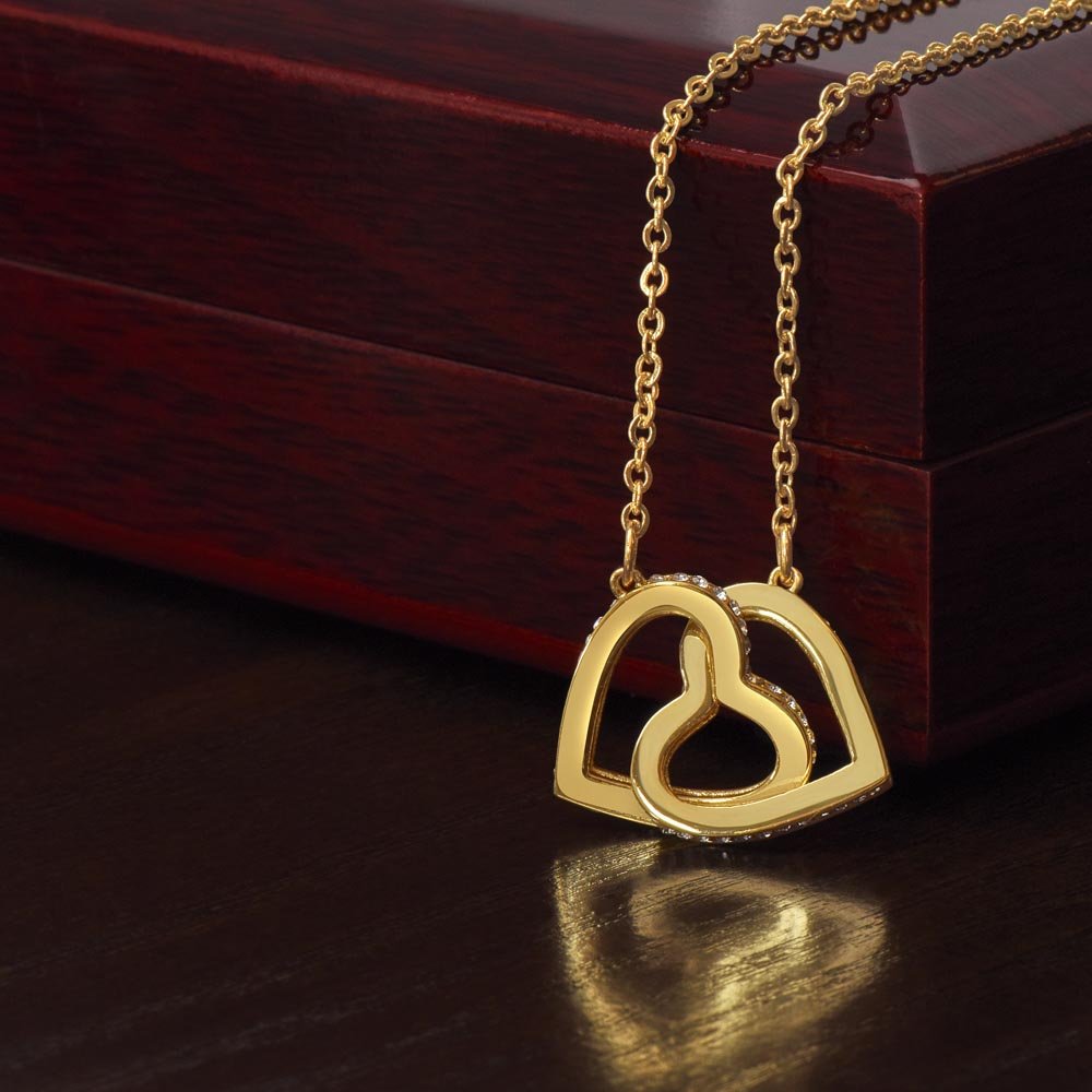 Interlocking Hearts Necklace - Beauty Belliss